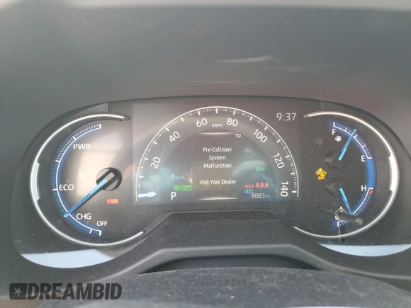 2024 Toyota RAV4 Hybrid XLE Premium with VIN 2T3B6RFV6RW071873, listed as a Copart auction lot 50865335 with 8,083 mi miles and Salvage Title. Bid and sale history available at carsss.com. Image 9.