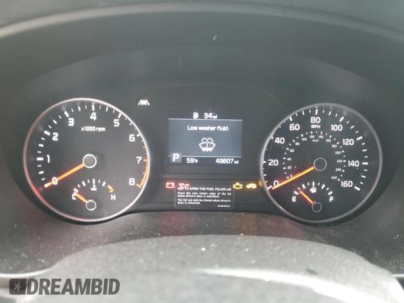 2020 Kia Sportage EX with VIN KNDPNCAC9L7766461, listed as a Copart auction lot 47603845 with 49,607 mi miles and Salvage title. Bid and sale history available at DreamBid. Image 9.