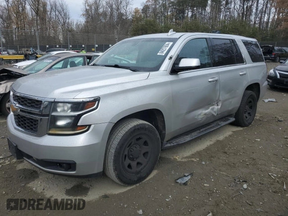 2017 Chevrolet Tahoe Commercial with VIN 1GNSKDEC2HR355831, listed as a Copart auction lot 84257604 with 222,789 mi miles and Salvage title. Bid and sale history available at DreamBid. Image 1.