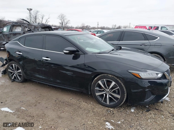2020 Nissan Maxima SL with VIN 1N4AA6DV1LC362695, listed as a IAAI auction lot 38469779 with 78,591 mi miles. Bid and sale history available at carsss.com. Image 1.