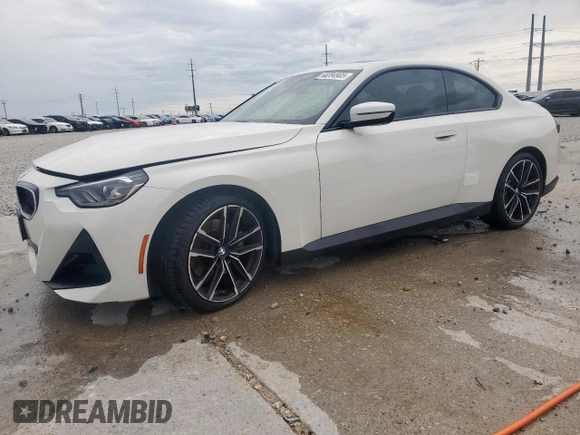 2023 BMW 2 Series 230i with VIN 3MW23CM0XP8D29605, listed as a Copart auction lot 60284905 with 39,622 mi miles and Salvage title. Bid and sale history available at DreamBid. Image 1.