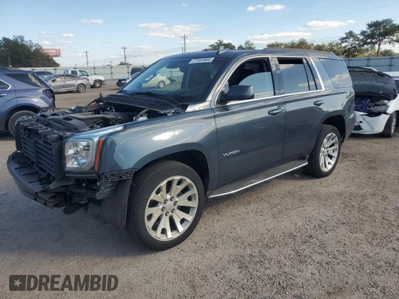 2019 GMC Yukon SLT with VIN 1GKS1BKC0KR387936, listed as a Copart auction lot 77191904 with 60,514 mi miles and Salvage Title. Bid and sale history available at carsss.com. Image 1.