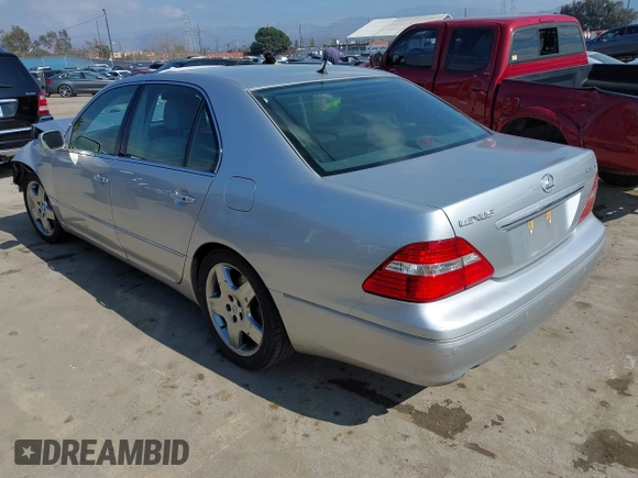 2006 Lexus LS 430 with VIN JTHBN36F265031512, listed as a IAAI auction lot 41537536 with 69,172 mi miles. Bid and sale history available at carsss.com. Image 3.