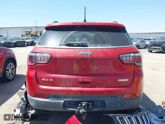 2018 Jeep Compass Latitude with VIN 3C4NJDBB8JT179577, listed as a IAAI auction lot 41996128 with 53,670 mi miles and . Bid and sale history available at DreamBid. Image 17.