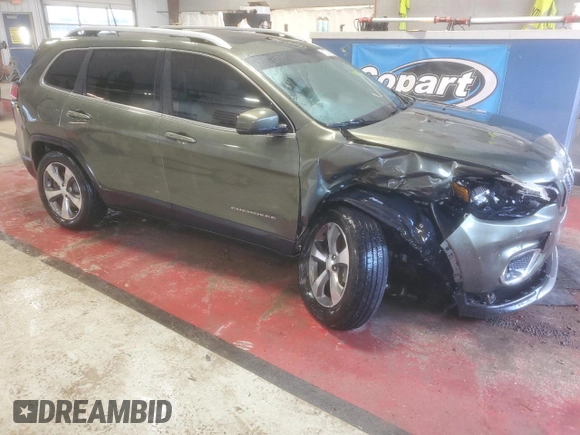 2019 Jeep Cherokee Limited with VIN 1C4PJMDX7KD283891, listed as a Copart auction lot 51229175 with 38,801 mi miles and Salvage Title. Bid and sale history available at DreamBid. Image 4.