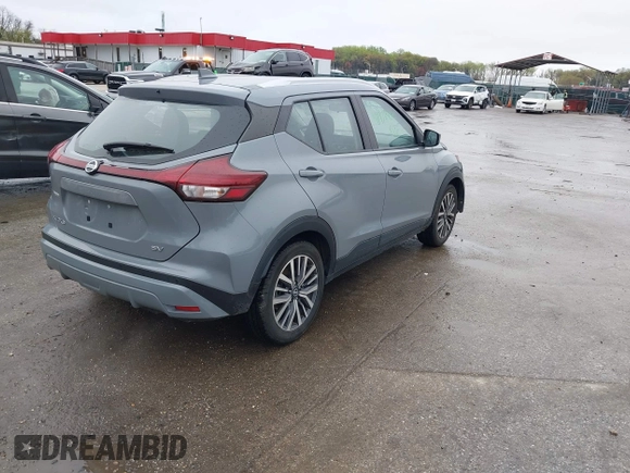 2021 Nissan Kicks SV with VIN 3N1CP5CVXML490990, listed as a IAAI auction lot 41976503 with 72,379 mi miles and . Bid and sale history available at DreamBid. Image 4.