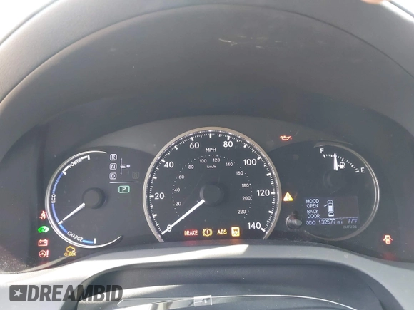 2015 Lexus CT 200h Hybrid with VIN JTHKD5BH1F2223320, listed as a IAAI auction lot 42087493 with 132,577 mi miles. Bid and sale history available at carsss.com. Image 7.
