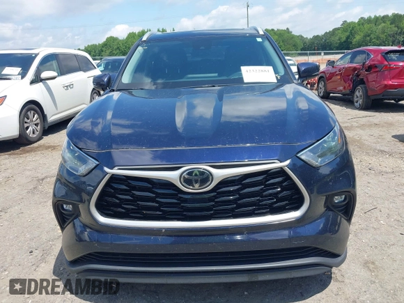 2023 Toyota Highlander L with VIN 5TDKDRAH3PS044250, listed as a IAAI auction lot 42322881 with 50,454 mi miles and . Bid and sale history available at DreamBid. Image 12.