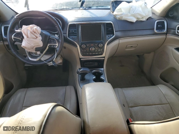 2014 Jeep Grand Cherokee Overland with VIN 1C4RJFCM5EC417335, listed as a Copart auction lot 87300714 with 0 mi miles and Salvage Title. Bid and sale history available at carsss.com. Image 8.