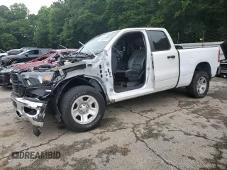 2019 Ram 1500 Tradesman with VIN 1C6RRECT0KN740399, listed as a Copart auction lot 59892375 with 58,443 mi miles and Non repairable. Bid and sale history available at DreamBid. Image 1.