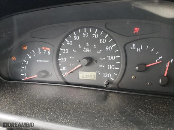 2002 Kia Rio with VIN KNADC123726158130, listed as a Copart auction lot 59104584 with 60,553 mi miles and Salvage Title. Bid and sale history available at carsss.com. Image 9.