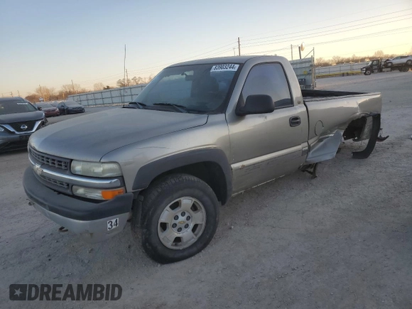 2000 Chevrolet Silverado 1500 with VIN 1GCEK14V3YE422595, listed as a Copart auction lot 83903244 with 0 mi miles and Salvage Title. Bid and sale history available at carsss.com. Image 1.
