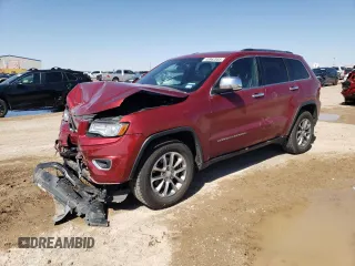 2014 Jeep Grand Cherokee Limited with VIN 1C4RJEBG4EC493151, listed as a Copart auction lot 48962885 with 115,408 mi miles and Salvage Title. Bid and sale history available at DreamBid. Image 1.