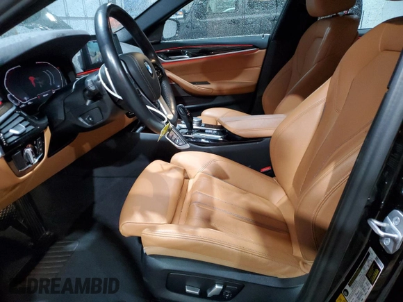 2020 BMW 5 Series 540i xDrive with VIN WBAJS3C07LCE60173, listed as a Copart auction lot 82776954 with Not provided miles and Salvage title. Bid and sale history available at DreamBid. Image 7.