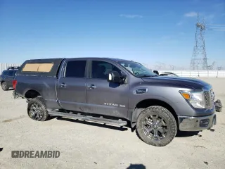 2018 Nissan Titan XD SV with VIN 1N6AA1F40JN507953, listed as a Copart auction lot 81959073 with 55,392 mi miles and Salvage Title. Bid and sale history available at carsss.com. Image 4.