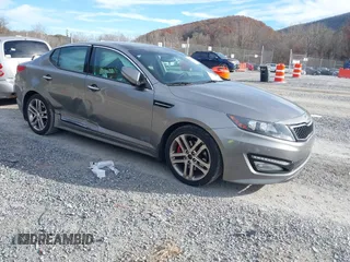 2013 Kia Optima SX with VIN 5XXGR4A68DG172070, listed as a IAAI auction lot 40820289 with 147,124 mi miles and . Bid and sale history available at DreamBid. Image 1.