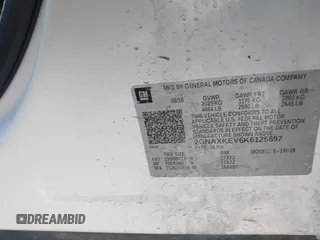 2019 Chevrolet Equinox LT with VIN 2GNAXKEV6K6125697, listed as a IAAI auction lot 41755390 with 73,234 mi miles. Bid and sale history available at carsss.com. Image 9.