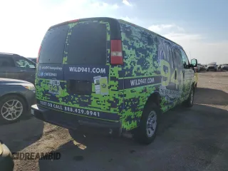 2011 Chevrolet Express Cargo with VIN 1GCSGAFX7B1175082, listed as a Copart auction lot 76302444 with Not provided miles and Salvage title. Bid and sale history available at DreamBid. Image 3.