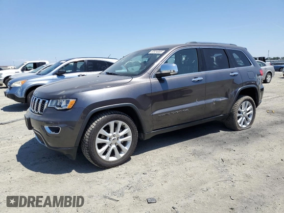 2017 Jeep Grand Cherokee Limited with VIN 1C4RJEBG5HC732162, listed as a Copart auction lot 60524005 with 82,058 mi miles and Salvage title. Bid and sale history available at DreamBid. Image 1.