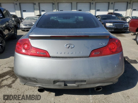 2006 Infiniti G35 Coupe with VIN JNKCV54E36M720054, listed as a Copart auction lot 77741524 with 142,960 mi miles and Salvage Title. Bid and sale history available at carsss.com. Image 6.