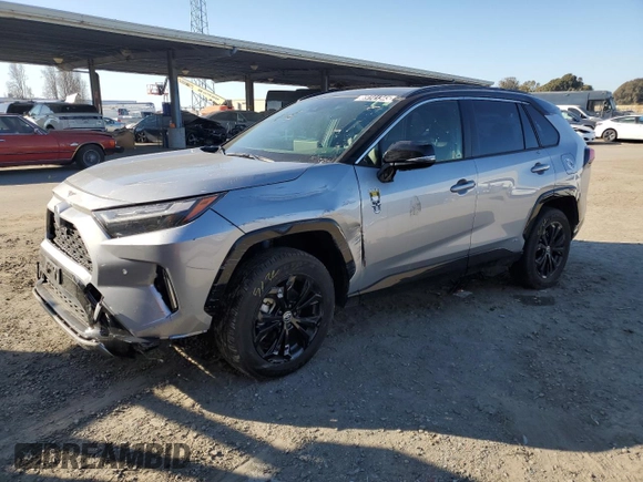 2024 Toyota RAV4 Hybrid XSE with VIN JTME6RFV2RD550947, listed as a Copart auction lot 89141345 with 6,454 mi miles and Clean Title. Bid and sale history available at carsss.com. Image 1.