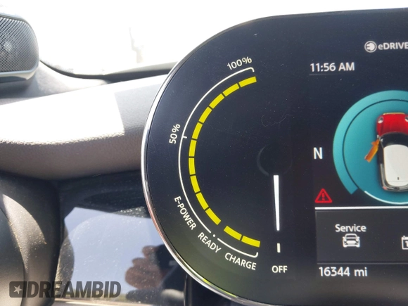 2023 MINI Hardtop Cooper SE with VIN WMW13DJ07P2S73739, listed as a IAAI auction lot 42542088 with 16,344 mi miles and . Bid and sale history available at DreamBid. Image 17.