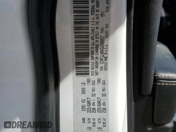 2016 Jeep Cherokee Altitude with VIN 1C4PJLAB4GW284057, listed as a Copart auction lot 55255305 with Not Provided miles and Non Repairable. Bid and sale history available at DreamBid. Image 13.