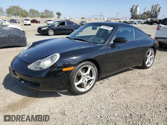 2001 Porsche 911 Carrera with VIN WP0AA299X1S621637, listed as a Copart auction lot 54449065 with 109,911 mi miles and Clean Title. Bid and sale history available at carsss.com. Image 1.