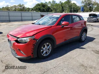 2017 Mazda CX-3 Sport with VIN JM1DKDB75H0172257, listed as a Copart auction lot 74972234 with 61,959 mi miles and Salvage Title. Bid and sale history available at carsss.com. Image 1.