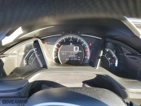 2018 Honda Civic Coupe LX with VIN 2HGFC4B53JH305007, listed as a Copart auction lot 82922414 with 75,387 mi miles and Salvage Title. Bid and sale history available at carsss.com. Image 9.
