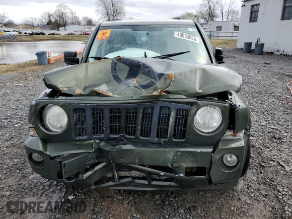 2007 Jeep Patriot Sport with VIN 1J8FF28W47D395177, listed as a Copart auction lot 49033005 with 175,125 mi miles and Salvage Title. Bid and sale history available at DreamBid. Image 5.