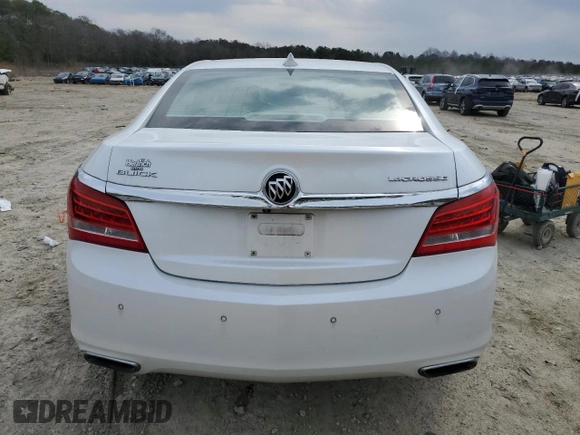 2016 Buick LaCrosse Leather with VIN 1G4GB5G32GF159160, listed as a Copart auction lot 47112025 with 52,214 mi miles and Salvage title. Bid and sale history available at DreamBid. Image 6.