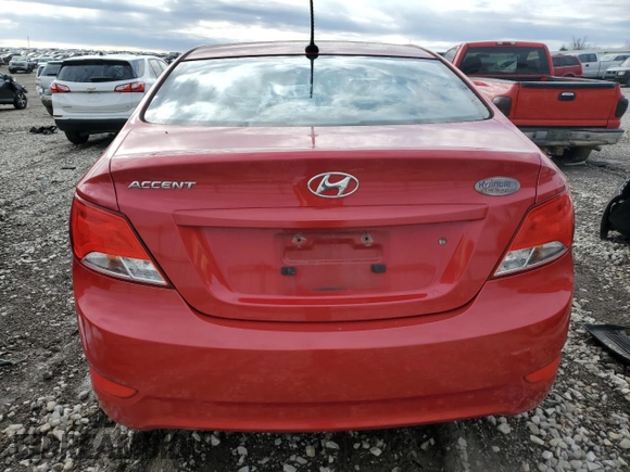 2016 Hyundai Accent SE with VIN KMHCT4AE7GU966849, listed as a Copart auction lot 44311155 with 129,176 mi miles and Salvage Title. Bid and sale history available at carsss.com. Image 6.