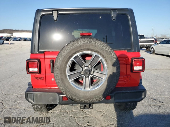 2018 Jeep Wrangler Unlimited Sahara z VIN 1C4HJXEN8JW283372, wystawiony jako Copart lot #47887815 z przebiegiem 106 235 mil mil oraz Szkoda całkowita • Salvage title. Historia ofert i sprzedaży dostępna na DreamBid. Obrazek 6.