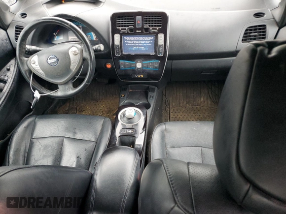 2013 Nissan LEAF S with VIN 1N4AZ0CP8DC408758, listed as a Copart auction lot 46844845 with 71,576 mi miles and Salvage Title. Bid and sale history available at carsss.com. Image 8.