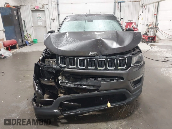 2019 Jeep Compass Sport with VIN 3C4NJCAB1KT762800, listed as a IAAI auction lot 41917374 with 90,184 mi miles and . Bid and sale history available at DreamBid. Image 12.