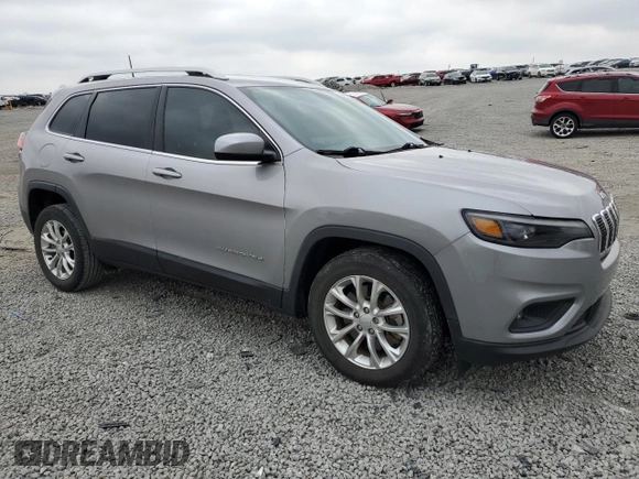 2019 Jeep Cherokee Latitude with VIN 1C4PJLCB4KD265025, listed as a Copart auction lot 52199655 with 36,294 mi miles and Salvage Title. Bid and sale history available at carsss.com. Image 4.