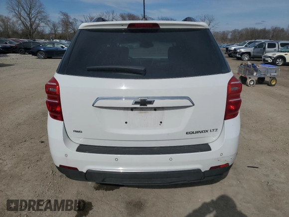 2016 Chevrolet Equinox LTZ with VIN 2GNFLGEK5G6319102, listed as a Copart auction lot 51767095 with 62,823 mi miles and Salvage Title. Bid and sale history available at carsss.com. Image 6.