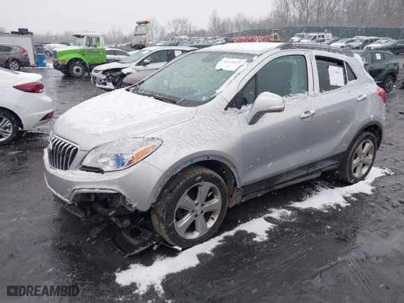 2016 Buick Encore Leather with VIN KL4CJGSB9GB599751, listed as a IAAI auction lot 41150011 with 91,200 mi miles. Bid and sale history available at carsss.com. Image 17.