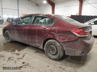 2015 Honda Civic Sedan LX with VIN 19XFB2F5XFE093659, listed as a Copart auction lot 46832235 with 111,587 mi miles and Salvage Title. Bid and sale history available at carsss.com. Image 2.