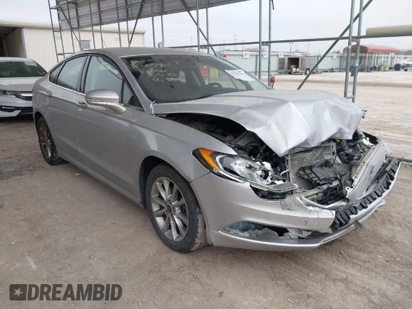 2017 Ford Fusion SE with VIN 3FA6P0H71HR214150, listed as a IAAI auction lot 41533148 with 125,654 mi miles. Bid and sale history available at carsss.com. Image 1.