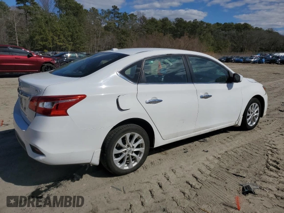 2018 Nissan Sentra SV with VIN 3N1AB7AP9JL639696, listed as a Copart auction lot 46835745 with 88,460 mi miles and Salvage Title. Bid and sale history available at carsss.com. Image 3.