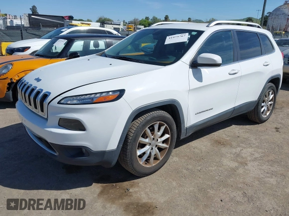 2016 Jeep Cherokee Limited with VIN 1C4PJLDB3GW221804, listed as a IAAI auction lot 41975767 with 126,883 mi miles. Bid and sale history available at carsss.com. Image 17.