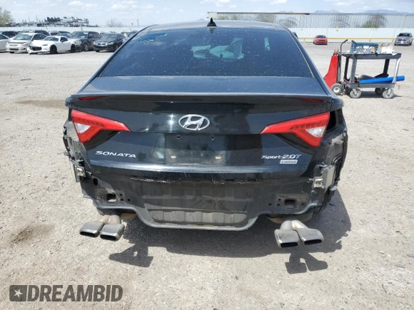 2015 Hyundai Sonata Sport with VIN 5NPE34AB5FH259115, listed as a Copart auction lot 50923435 with 115,160 mi miles and Salvage Title. Bid and sale history available at carsss.com. Image 6.