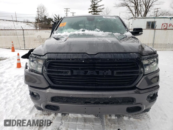 2021 Ram 1500 Big Horn with VIN 1C6SRFBT0MN827313, listed as a Copart auction lot 46111655 with 39,451 mi miles and Salvage Title. Bid and sale history available at carsss.com. Image 5.