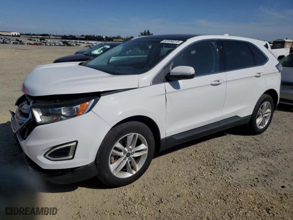 2016 Ford Edge SEL with VIN 2FMPK4J86GBC61979, listed as a Copart auction lot 53104615 with 118,429 mi miles and Salvage Title. Bid and sale history available at carsss.com. Image 1.