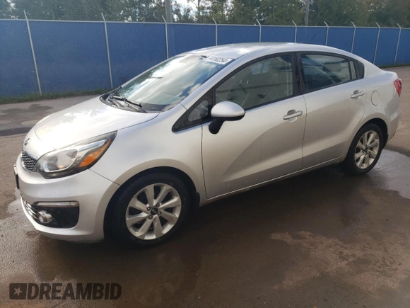 2017 Kia Rio EX with VIN KNADN4A38H6028265, listed as a Copart auction lot 74150254 with 164,584 mi miles and Salvage Title. Bid and sale history available at carsss.com. Image 1.