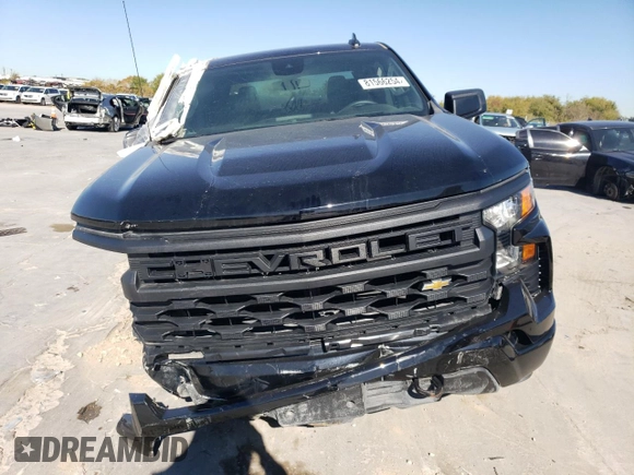 2024 Chevrolet Silverado 1500 Custom with VIN 1GCPDBEK1RZ116972, listed as a Copart auction lot 81566254 with 2,841 mi miles and Salvage Title. Bid and sale history available at DreamBid. Image 5.