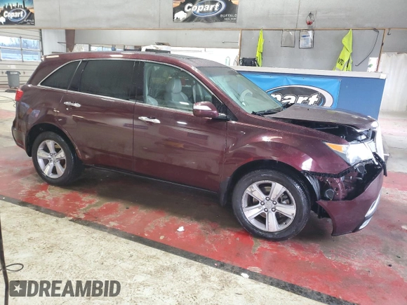 2011 Acura MDX Tech Pkg with VIN 2HNYD2H6XBH515446, listed as a Copart auction lot 52303195 with 167,296 mi miles and Salvage Title. Bid and sale history available at carsss.com. Image 4.