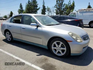 2003 Infiniti G35 w/Leather with VIN JNKCV51E93M313825, listed as a Copart auction lot 67680224 with Not Provided miles and Salvage Title. Bid and sale history available at DreamBid. Image 4.